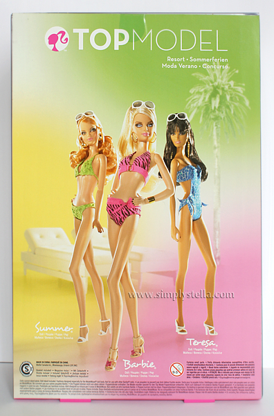 Barbie Top Model Resort - Box, Back