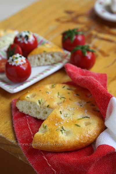  Focaccia and Rice Stuffed Tomatoes