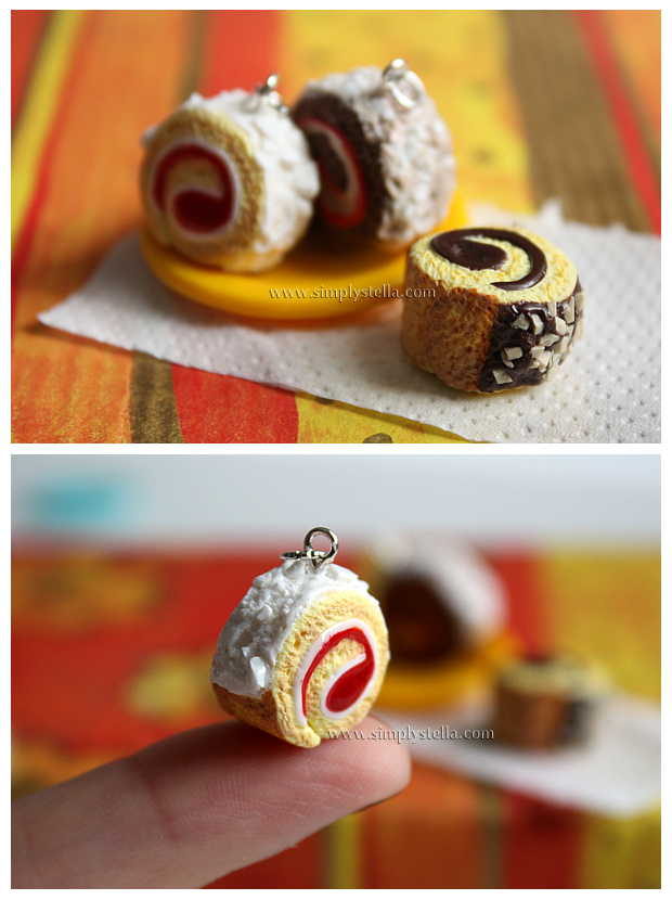 Roll Cake charms